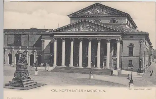 (91394) AK München, Kgl. Hoftheater, bis 1905