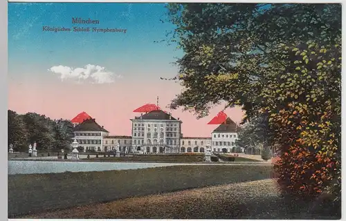 (91388) AK München, Schloss Nymphenburg, vor 1945