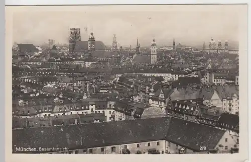 (90128) Foto AK München, Gesamtansicht 1941