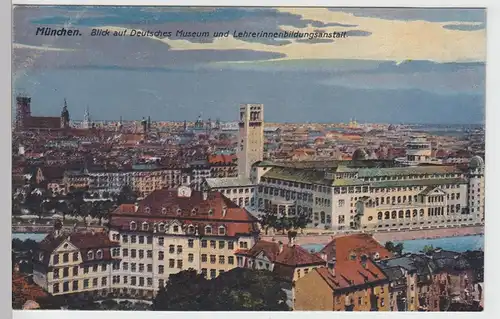 (88016) AK München, Deutsches Museum und Lehrerinnenbildungsanstalt, vor 1945