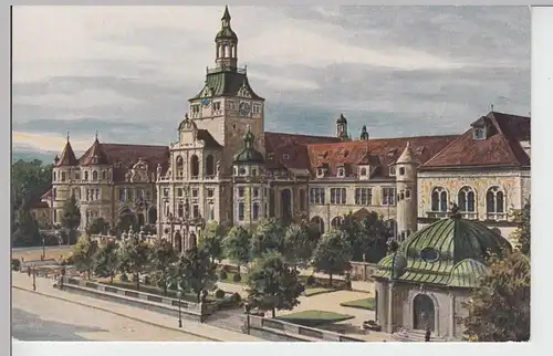 (87744) Künstler AK München, Nationalmuseum, vor 1920