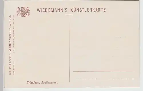 (87745) Künstler AK München, Justizpalast, vor 1920