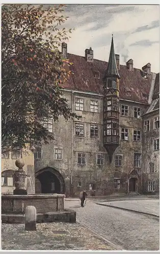 (87372) Künstler AK München, Alter Hof, um 1910