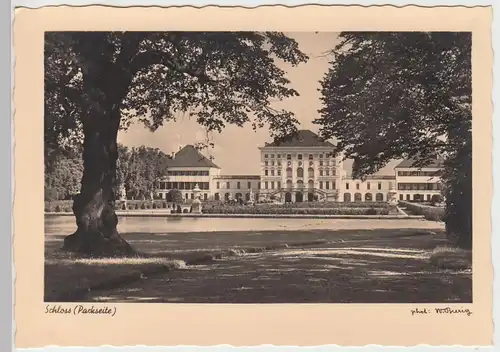 (87236) Foto AK München Nymphenburg, Schloss v.d. Parkseite, vor 1945