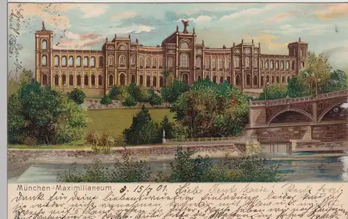 (84554) Künstler AK München, Maximilianeum 1901