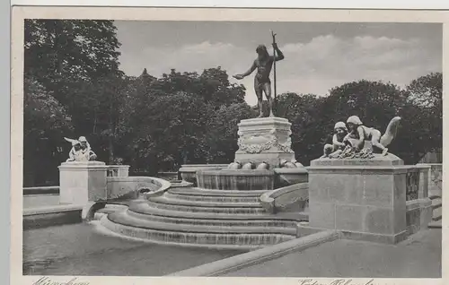 (79643) AK München, Vater Rhein-Brunnen, vor 1945