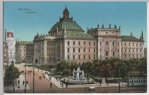 (78382) AK München, Justizpalast, vor 1945