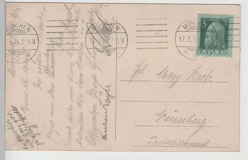 (74232) AK München, Bahnhofsplatz, 1914