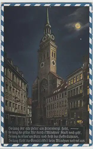 (75619) AK München, Kirche St. Peter, vor 1945