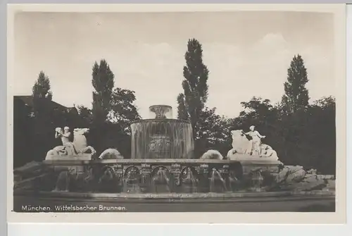 (68528) Foto AK München, Wittelsbacher Brunnen vor 1945