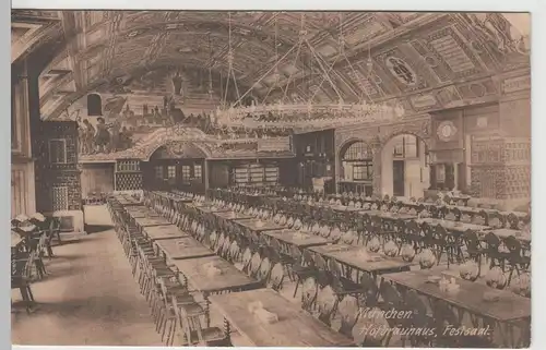 (65838) AK München, Kgl. Hofbräuhaus, Festsaal 1910