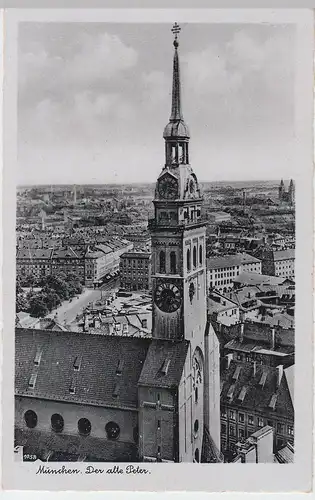 (55264) AK München, Pfarrkirche Sankt Peter, Alter Peter 1940