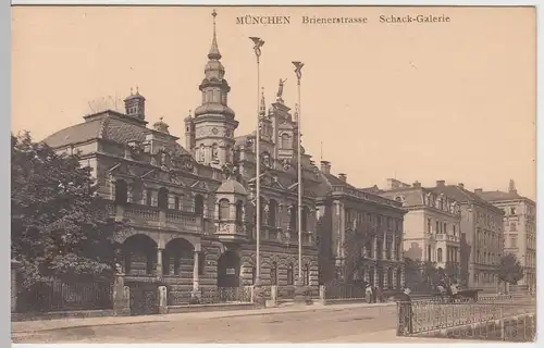 (54186) AK München, Brienerstraße, Schack - Galerie, 1908
