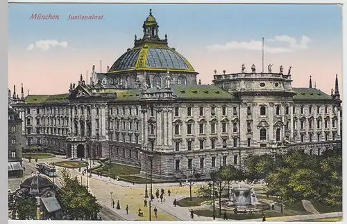 (54180) AK München, Justizpalast, vor 1945