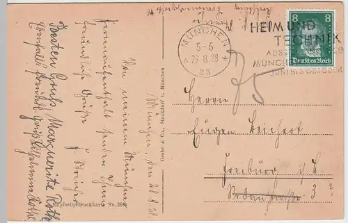 (51816) AK München, Universität, 1928