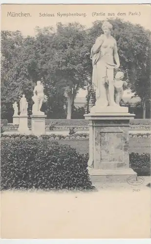 (40988) AK München, Schloss Nymphenburg, Park um 1905