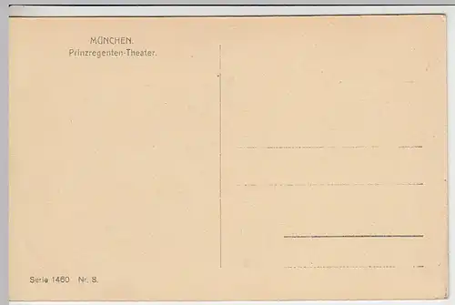 (40983) AK München, Prinzregenten-Theater 1910/20er