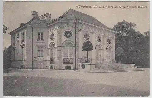 (40958) AK München, Badenburg im Nymphenburger Park, um 1910