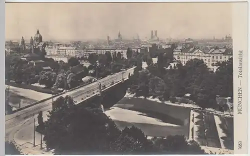 (40960) Foto AK München, Totale um 1905