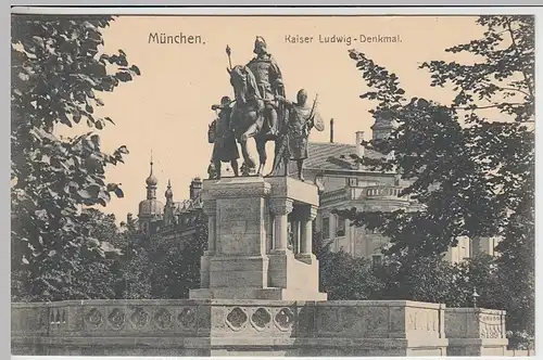 (40645) AK München, Kaiser Ludwig-Denkmal 1910er