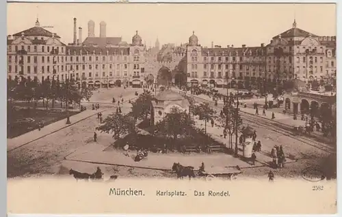 (30865) AK München, Karlsplatz, Das Rondel, 1906