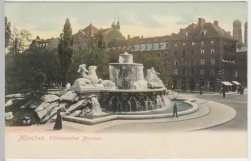 (2984) AK München, Wittelsbacherbrunnen, bis 1905