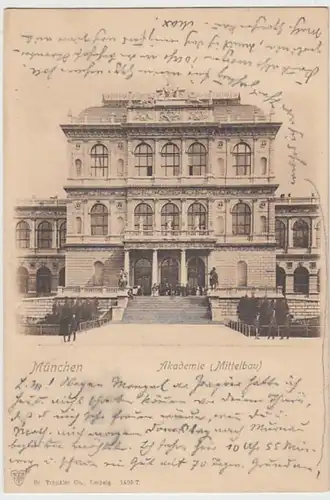 (24082) AK München, Akademie, Mittelbau, bis 1905