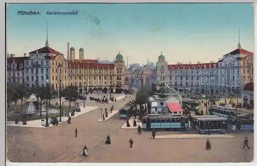 (115750) AK München, Karlstorrondell 1914
