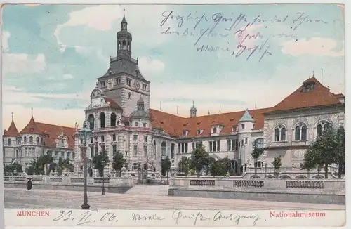 (115633) AK München, Nationalmuseum 1906