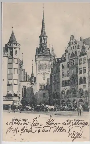 (115235) AK München, Altes Rathaus 1908