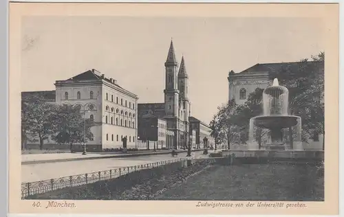 (115083) AK München, Ludwigstraße 1920/30er