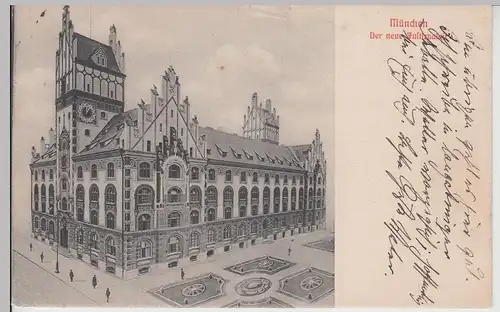 (113385) AK München, neuer Justizpalast 1906