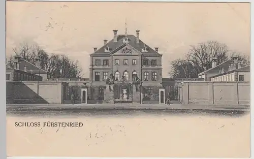(113055) AK München, Schloss Fürstenried 1908