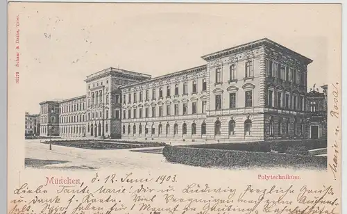 (112974) AK München, Polytechnikum 1903