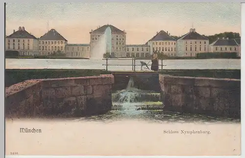 (112827) AK München, Schloss Nymphenburg um 1905