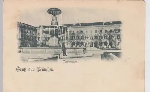 (112087) AK Gruß aus München, Universität, bis um 1905