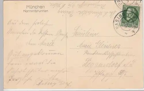 (108882) AK München, Nornenbrunnen 1915