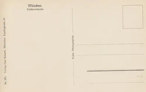 (108104) Foto AK München, Feldherrnhalle, vor 1945