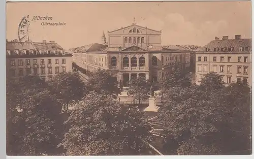 (107517) AK München, Gärtnerplatz 1911