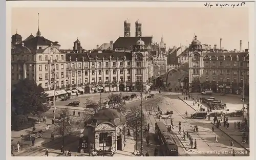 (107514) Foto AK München, Karlsplatz-Rondell 1930er