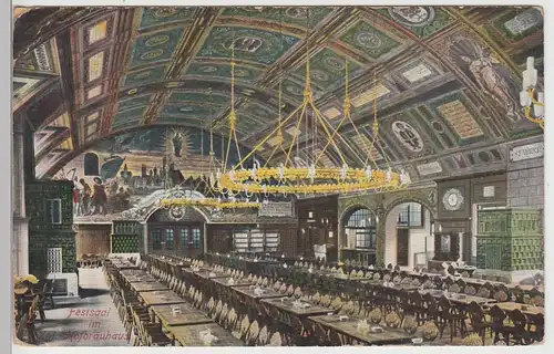 (106387) AK München, Festsaal im Kgl. Hofbräuhaus, 1911