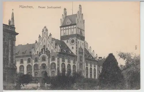 (105678) AK München, Neuer Justizpalast, vor 1945