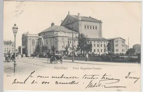 (104603) AK München, Prinz Regenten-Theater 1904