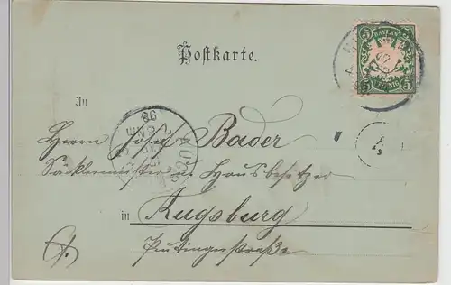 (101571) AK München, Sendlingertor, Mondscheinkarte 1898