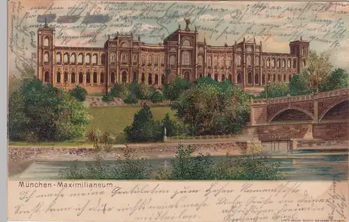 (101568) AK München, Maximilianeum, 1901