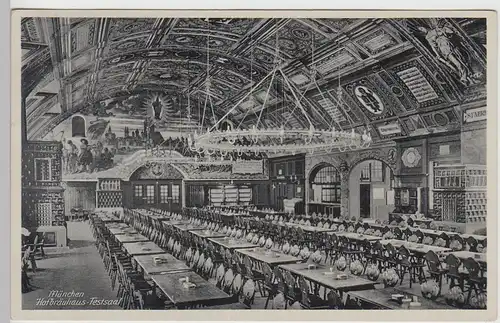 (101566) AK München, Festsaal im Hofbräuhaus, 1940