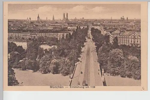 (101564) AK München, Panorama m. Maximilianstraße, vor 1945