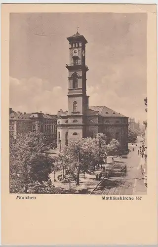 (100757) AK München, Mathäuskirche 1931