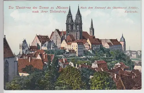 (97760) AK Meißen, Dom, Albrechtsburg 1907