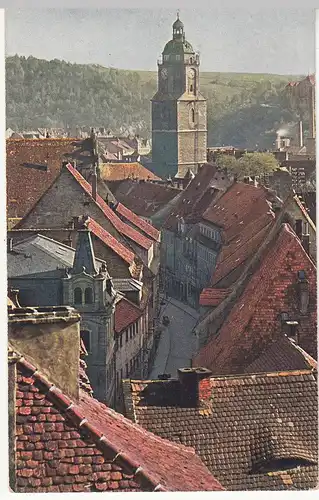 (84095) AK Meißen, Blick vom Schlossberg, Frauenkirche, vor 1945